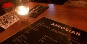 menu du restaurant Afrosian à Bruxelles