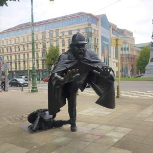 Statue insolite à Bruxelles De Vaartkapen